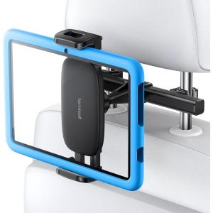 Lamicall Car Tablet Mount, Headrest Tablet Holder – Car Back Seat Travel Stand for Kids, Compatible with iPad Pro Air Mini, Galaxy Tab, Fire HD, 4.7-13″ Cell Phone, Tablets and Devices(Black)