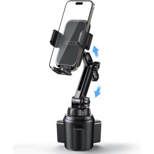 Lamicall Cup Phone Holders for Your Car – [Thick Cases Friendly] Universal Adjustable Cell Phone Car Mount for Truck Golf Cart iPhone 17 16 Galaxy S25 Ultra and All 4″-7″ Smartphones(Standard Panel)