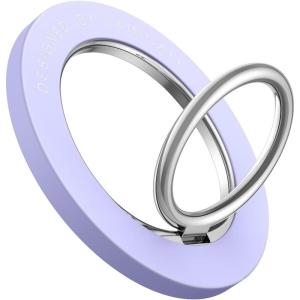 Magnetic Phone Ring Holder for Mag Safe – Lamicall Magnetic Finger Phone Ring Stand Holder, Magnet Ring Grip, Compatible with iPhone 14 Plus 13 12, Pro, Pro Max, Mini, Mag Safe Accessories, Violet