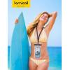 Lamicall 2PCS Waterproof Phone Pouch Floating – [8.8″ Soft 3D Seamless Design] IPX8 Water Proof Cell Phone for Beach, Dry Bag Beach Essentials for Cruise Travel, Protector for 4-7 inches Phone