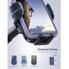 Lamicall Car Phone Mount – [Strongest Military-Grade Suction Cup] 360° Rotation Phone Holders for Your Car Quick Release Adjustable Phone Mount for Car Dashboard for iPhone 17 16 Pro Max Galaxy Truck(NEW Upgraded – Dark Grey)