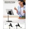 Lamicall Cell Phone Stand, Phone Holder – [Height Angle] Adjustable Mobile Phone Stand for Desk, Office, Compatible with iPhone 14 Plus, 13, Pro, Pro Max, Mini 12 11 X Xr XS, 4-10″ Cellphone & Tablet