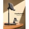 Lamicall Cell Phone Stand, Phone Holder – [Height Angle] Adjustable Mobile Phone Stand for Desk, Office, Compatible with iPhone 14 Plus, 13, Pro, Pro Max, Mini 12 11 X Xr XS, 4-10″ Cellphone & Tablet