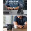 Lamicall Magnetic Card Wallet Holder for MagSafe – [2.3oz Lightweight Slim] Improved Phone Wallet Stand, Magnet for Apple iPhone 17/16/15/14 Series, Not for Mini, Mag Safe Accessory, Vegan Leather(Classic Black)