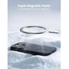 Lamicall Magnetic Case for iPhone 16 Pro, for Magsafe – [Anti-Slip Edge] Military Grade Shockproof Protection Translucent Hard Slim Magnet Protective Cover 6.3 inches(Black)