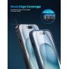 Lamicall Screen Protector for iPhone 16 Pro Max (6.9″), [Top 9H Tempered Glass Film], Easy Alignment Frame, Fingerprint Resistant, 0 Bubbles, HD Clear for iPhone 16 Pro Max Tempered Glass – [2 Pack](15 (6.1″))