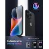 Lamicall Screen Protector for iPhone 16 Pro Max (6.9″), [Top 9H Tempered Glass Film], Easy Alignment Frame, Fingerprint Resistant, 0 Bubbles, HD Clear for iPhone 16 Pro Max Tempered Glass – [2 Pack](15 Plus (6.7″))