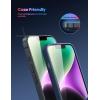 Lamicall Screen Protector for iPhone 16 Pro Max (6.9″), [Top 9H Tempered Glass Film], Easy Alignment Frame, Fingerprint Resistant, 0 Bubbles, HD Clear for iPhone 16 Pro Max Tempered Glass – [2 Pack](14 (6.1″))