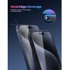 Lamicall Screen Protector for iPhone 16 Pro Max (6.9″), [Top 9H Tempered Glass Film], Easy Alignment Frame, Fingerprint Resistant, 0 Bubbles, HD Clear for iPhone 16 Pro Max Tempered Glass – [2 Pack](15 Pro Max(6.7″))