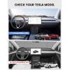 Lamicall Tesla Model Y & Model 3 Screen Protector – [Anti Scratch & Fingerprint] [9H Hardness] Tempered Glass Screen Protector for Tesla Model Y (2020-2024) / Model 3 (2017-2023), Tesla Assesories(Tesla Model Y Juniper (2025-26)  3 (2024-26))