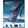 Lamicall Waterproof Phone Pouch Case – [Double Space] IPX8 Water Proof Cell Phone Dry Bag with Lanyard, Beach Cruise Ship Essentials for iPhone 17 16 15 14 13 Pro Max Air Plus, Galaxy S25 S24, 4-7.5″(Black)
