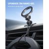 Lamicall for Magsafe Car Mount – [20X N55 Magnets] Magnetic Phone Holder for Your Car Dashboard Vent Car Phone Holder for iPhone 16 All Smartphone fits Magsafe Phone case Silver(Upgraded – Silver)