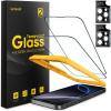 Lamicall 2+2 for iPhone 16 Screen Protector (6.1″) with Camera Lens Protector, [Top 9H Tempered Glass Film], Easy Alignment Tool, Anti-Scratch, 0 Bubbles, HD Clear for iPhone 16 – [2-Pack Each](16 Pro Max(6.9″))