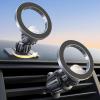 Lamicall for Magsafe Car Mount – [20X N55 Magnets] Magnetic Phone Holder for Your Car Dashboard Vent Car Phone Holder for iPhone 16 All Smartphone fits Magsafe Phone case Silver(Upgraded – Silver)