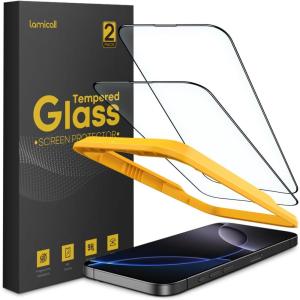 Lamicall Screen Protector for iPhone 16 Pro Max (6.9″), [Top 9H Tempered Glass Film], Easy Alignment Frame, Fingerprint Resistant, 0 Bubbles, HD Clear for iPhone 16 Pro Max Tempered Glass – [2 Pack](16 Pro Max(6.9″))
