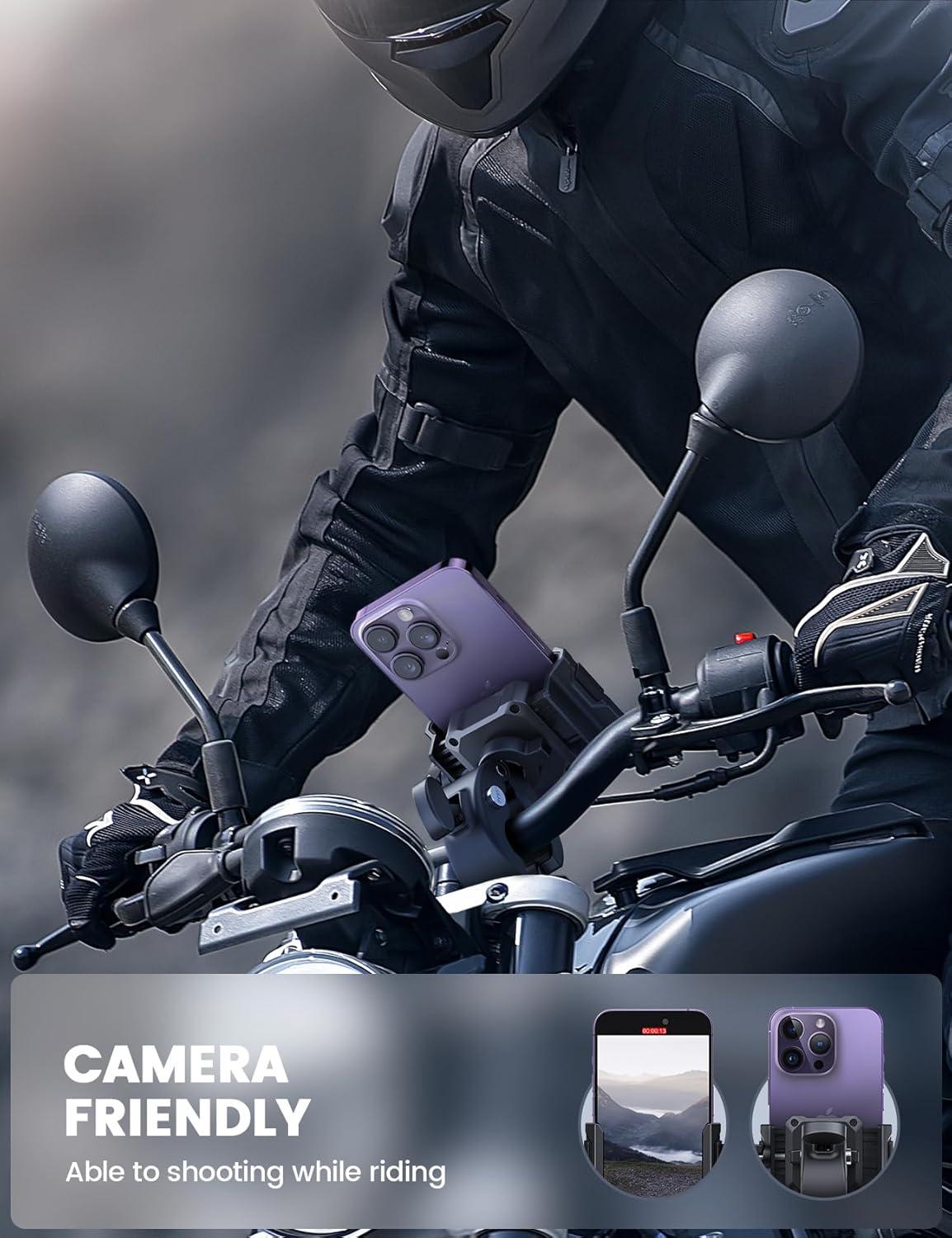 imageLamicall Dry Bag Waterproof Backpack amp Motorcycle Phone Mount Holder