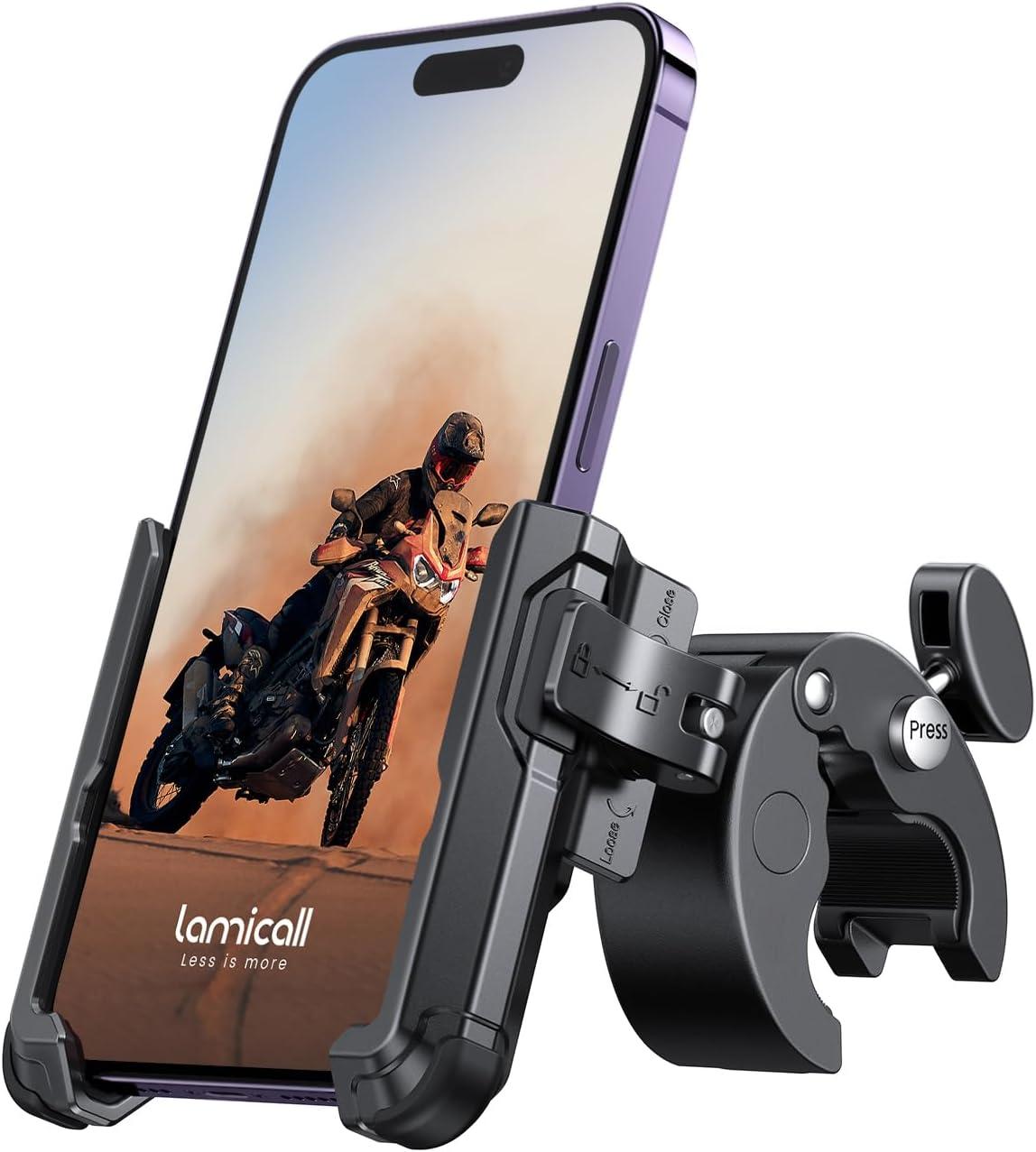 imageLamicall Dry Bag Waterproof Backpack amp Motorcycle Phone Mount Holder