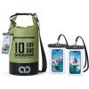 Lamicall Dry Bag Waterproof Backpack & Waterproof Phone Pouch Case