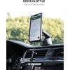 Lamicall All Lock Car Wndshield, Dashboard Suction Wireless Charging Phone Mount(USB-C), Need Work with All Lock Airbag Case (Not Included) for iPhone or All Lock Phone Snap Adaptor (Not Included)