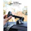 Lamicall All Lock Car Wndshield, Dashboard Suction Wireless Charging Phone Mount(USB-C), Need Work with All Lock Airbag Case (Not Included) for iPhone or All Lock Phone Snap Adaptor (Not Included)