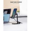 Lamicall All Lock Desktop Magnetic Wireless Charging Phone Mount(USB-C), Need Work with All Lock Airbag Case (Not Included) for iPhone or All Lock Universal Phone Snap Adaptor (Not Included)