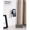 Lamicall All Lock Wall Phone Mount for iPhone, Black, 3M VHB Adhesive, Holds Phone in Portrait or Landscape Mode