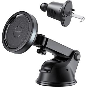 Lamicall All Lock Car Wndshield, Dashboard, Air Vent Phone Mount, Need Work with All Lock Airbag Case (Not Included) for iPhone or All Lock Universal Phone Snap Adaptor (Not Included)
