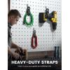 Lamicall Heavy-Duty Extension Cord Storage Straps – 3Pack Reusable Nylon Hook & Loop Cord Organizer Holder for Garage Workshop & RV, Holds up to 55 lbs, 3 Sizes (10″, 14″, 18″) for Tools Organization