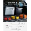 Lamicall Heavy-Duty Extension Cord Storage Straps – 3Pack Reusable Nylon Hook & Loop Cord Organizer Holder for Garage Workshop & RV, Holds up to 55 lbs, 3 Sizes (10″, 14″, 18″) for Tools Organization