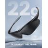 Lamicall 22g Polarized Sports Sunglasses – UV400 Protection Men Women Sun Glasses for Running Cycling Fishing Golf Driving(Black Frame-gray Lens)