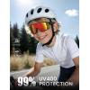 Lamicall Polarized Sport Sunglasses for Age 8-14 Kids – UV400 Protection Baseball Cycling Sun Glasses for Boys Girls Teens(Black Frame-red Lens)