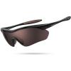 Lamicall 22g Polarized Sports Sunglasses – UV400 Protection Men Women Sun Glasses for Running Cycling Fishing Golf Driving(Black Frame-brown Lens)