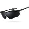 Lamicall 22g Polarized Sports Sunglasses – UV400 Protection Men Women Sun Glasses for Running Cycling Fishing Golf Driving(Black Frame-gray Lens)