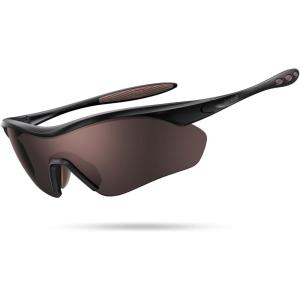 Lamicall 22g Polarized Sports Sunglasses – UV400 Protection Men Women Sun Glasses for Running Cycling Fishing Golf Driving(Black Frame-brown Lens)