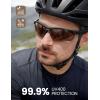 Lamicall 22g Polarized Sports Sunglasses for Men Women – UV400 Protection Sun Glasses for Driving Running Cycling Fishing(Black Frame-brown Lens)