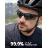 Lamicall 22g Polarized Sports Sunglasses for Men Women – UV400 Protection Sun Glasses for Driving Running Cycling Fishing(Black Frame-gray Lens)