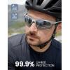 Lamicall 22g Polarized Sports Sunglasses for Men Women – UV400 Protection Sun Glasses for Driving Running Cycling Fishing(Silver Frame-silver Gray Lens)