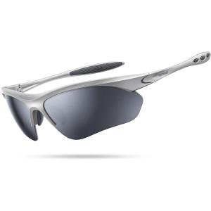 Lamicall 22g Polarized Sports Sunglasses for Men Women – UV400 Protection Sun Glasses for Driving Running Cycling Fishing(Silver Frame-silver Gray Lens)