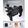 Lamicall Motorcycle Bike Phone Mount – [Dual Vibration Dampener] [Camera Friendly] Bike Phone Holder Handlebar Clamp, Bicycle Cell Phone Mount, iPhone 17 16 Pro Max, Galaxy S25 Ultra, 6-7.2″ Phones