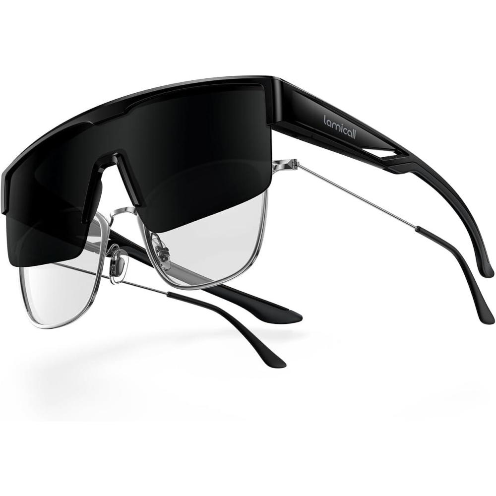imageLamicall Polarized Fit Over Glasses Sunglasses UV400 Protection for Men Women Oversized Sun Glasses for Driving Cycling