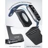 Lamicall Foldable Apple Watch Stand for Charger – Aluminum Desk Watch Charging Stand Dock with Cable Organizer, Portable Travel Holder for iWatch Series 1-11, Series Ultra SE, Charger Not Included(Misty Black)