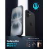 Lamicall Screen Protector for iPhone 16/15 (6.1″), [Top 9H Tempered Glass Film], Easy Alignment Frame, Fingerprint Resistant, 0 Bubbles, HD Clear for iPhone 16 Tempered Glass – [2 Pack](16 (6.1″))