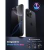 Lamicall Screen Protector for iPhone 16/15 (6.1″), [Top 9H Tempered Glass Film], Easy Alignment Frame, Fingerprint Resistant, 0 Bubbles, HD Clear for iPhone 16 Tempered Glass – [2 Pack](16 Pro Max(6.9″))