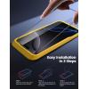 Lamicall Screen Protector for iPhone 16/15 (6.1″), [Top 9H Tempered Glass Film], Easy Alignment Frame, Fingerprint Resistant, 0 Bubbles, HD Clear for iPhone 16 Tempered Glass – [2 Pack](16 Pro Max(6.9″))
