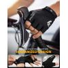 Lamicall Bike Gloves for Men Women – [Anti-Slip Shock-Absorbing Pad] Exercise Gloves, Breathable Materials, Cycling Gloves for Bicycle, Gym, Motorcycle, Rowing, Indoor & Outdoor Sports(Black)