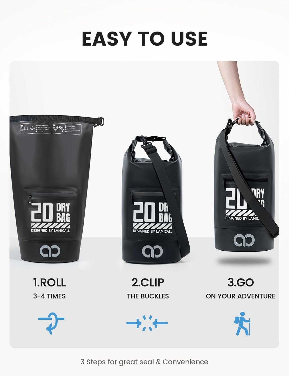 image:imageLamicall IP68 Floating Waterproof Phone Pouch amp Dry Bag