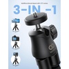Lamicall Tripod for iPhone – [Ultra-Stable] Phone Tripod with Wireless Remote, Mini Flexible Phone Stand for Recording with 1/4” Screw and Cold Shoe for iPhone Gopro Camera Pocket 3/4 fit Vlog Travel