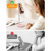 Lamicall Pink Room Vanity Decor, Rose Gold Phone Stand Holder for Desk, Cute Pink Desk Accessories for Women, Gifts for Teens Girls Boys Adults Women Men Mom Wife, for iPhone iPad Tablet, 4-10″(C-Pink)