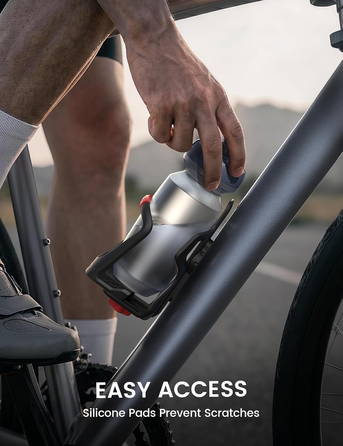 image:imageLamicall Bike Water Bottle Holder Tracker Storage for Handlebar amp Frame Bicycle Drink Cage Bike Cup Holder Cycling Water Bottle Cage with Screws Tool for 217335 Diameter Bottles