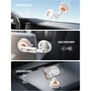 Lamicall Car Phone Holder for Magsafe – [Ultra Nano Gel & 70+LBS Vacuum Suction] 360° Magnetic Phone Holder for Car 3-Axis Suction Cup Phone Mount Dashboard Windshield Car Mount for iPhone 17 Pro Max(NEW Upgraded – White)